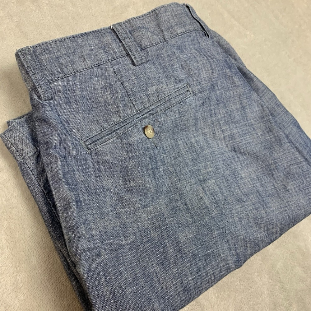 Polo Ralph Lauren Prospect Short Mens 34 Blue Flat Front Classic Chino Cotton